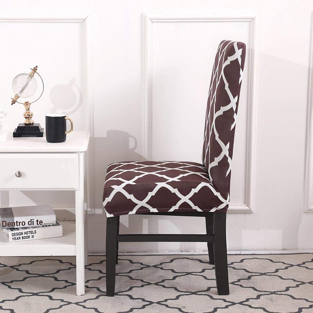 Maroon Diamond Elastic Chairs Table Covers