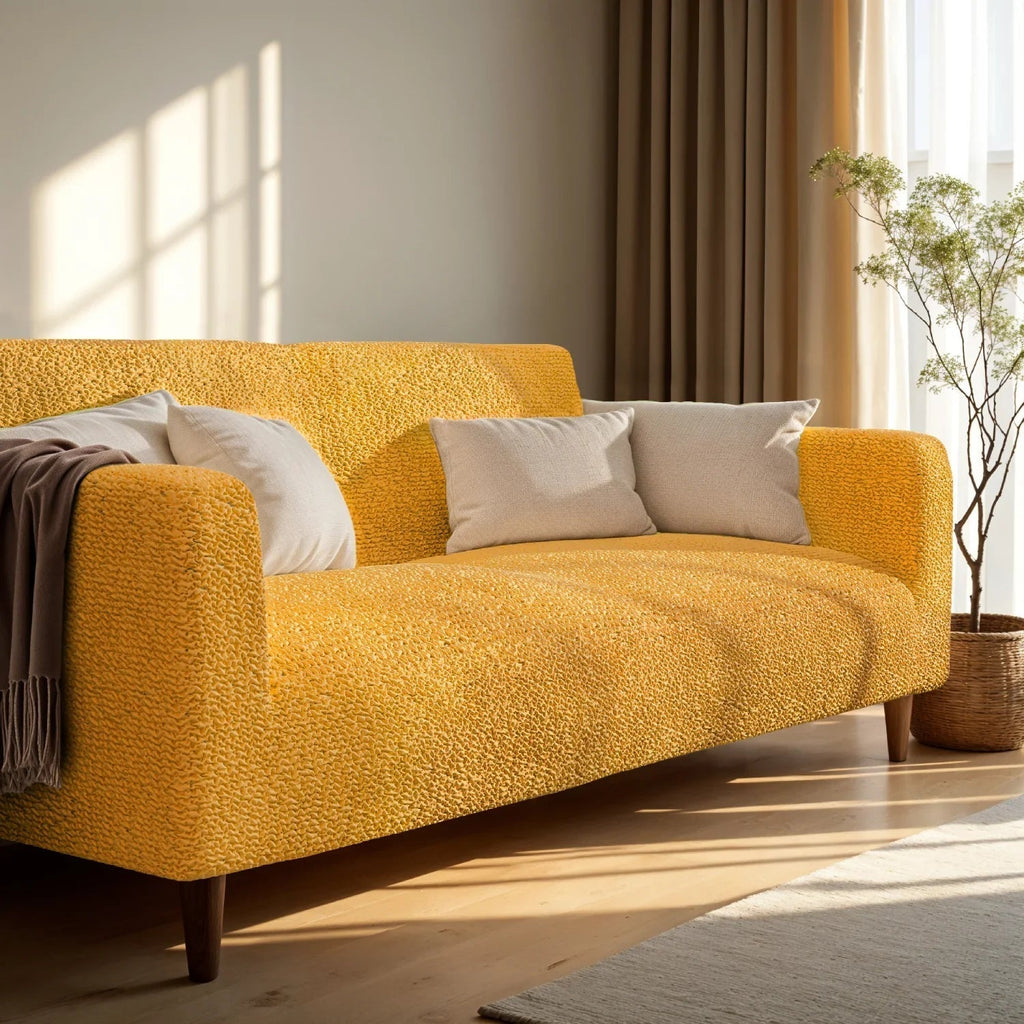 Bouncy Cappuccino Sofa Cover - Dustproof Water-Proof Streachable - Microfibra Collection (Copy)