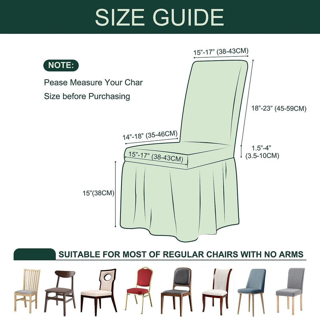 Bubble Cream Dining Chair Cover - Micro Fibre Collection
