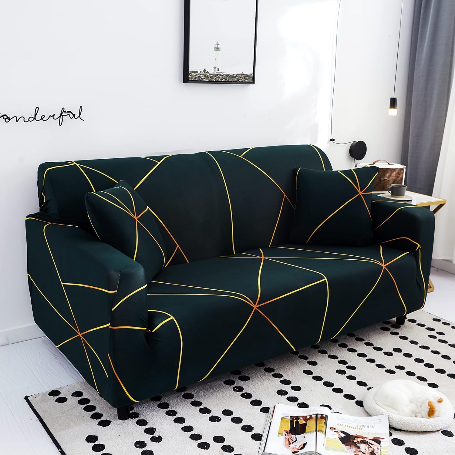 Prism Gold - Luxury Quality Strechable & Dust-proof Sofa Cover