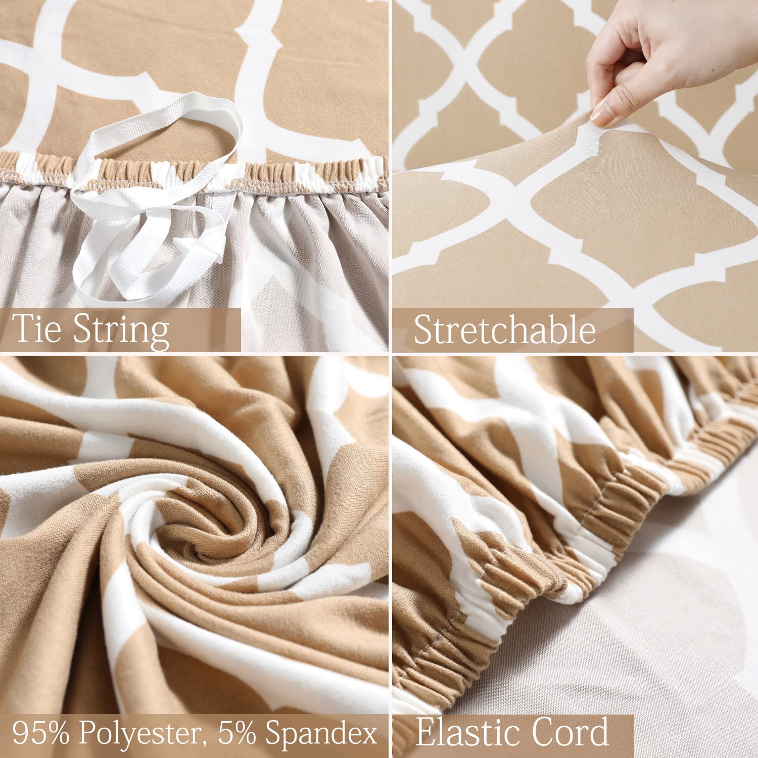 Cream Diamond - Luxury Quality Strechable & Dust-proof Sofa Cover