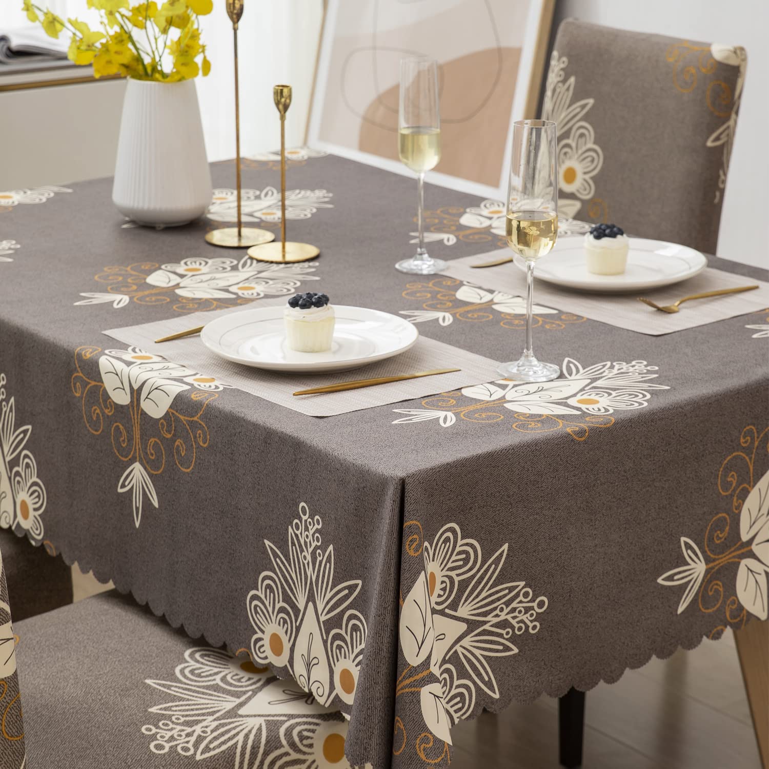 Beige Brocade Covers – Dustproof, Stain-Free, Water Resistant & Washable