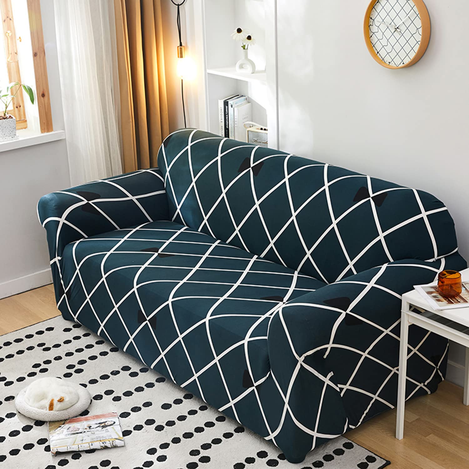 Cross Blue - Luxury Quality Strechable & Dust-proof Sofa Cover