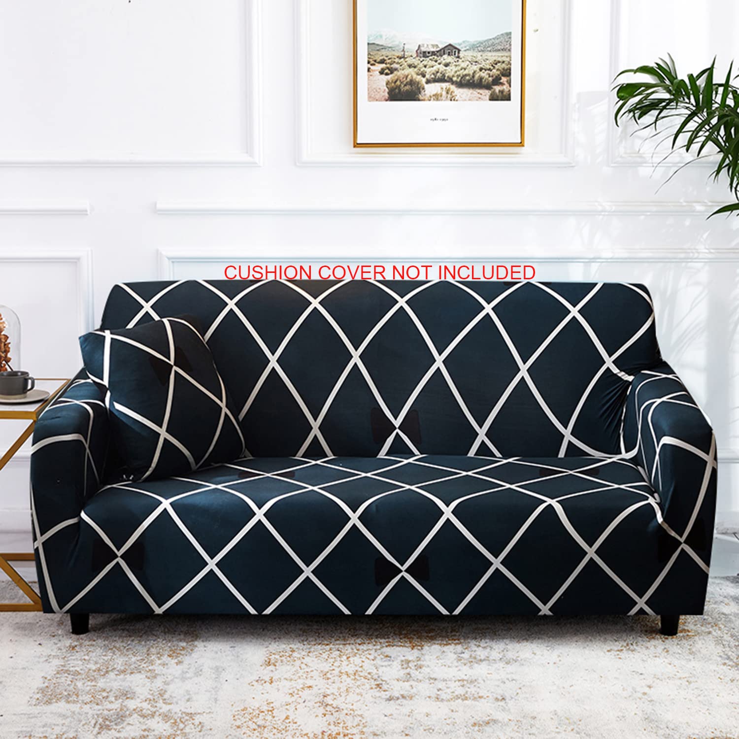 Cross Blue - Luxury Quality Strechable & Dust-proof Sofa Cover