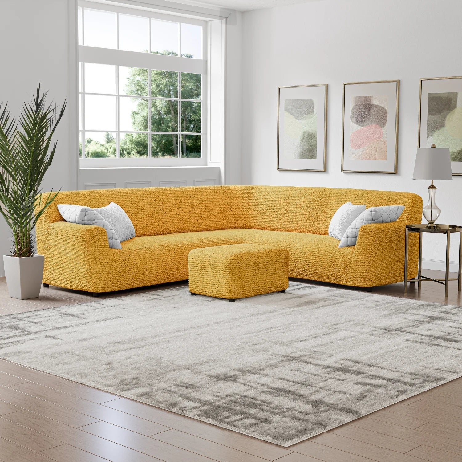 Bouncy Cappuccino Sofa Cover - Dustproof Water-Proof Streachable - Microfibra Collection (Copy)