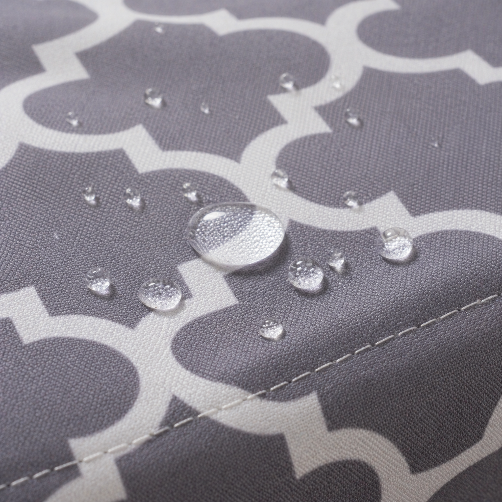 Grey Diamond Round Table & Chair Cover – Stretchable, Dustproof & Machine Washable