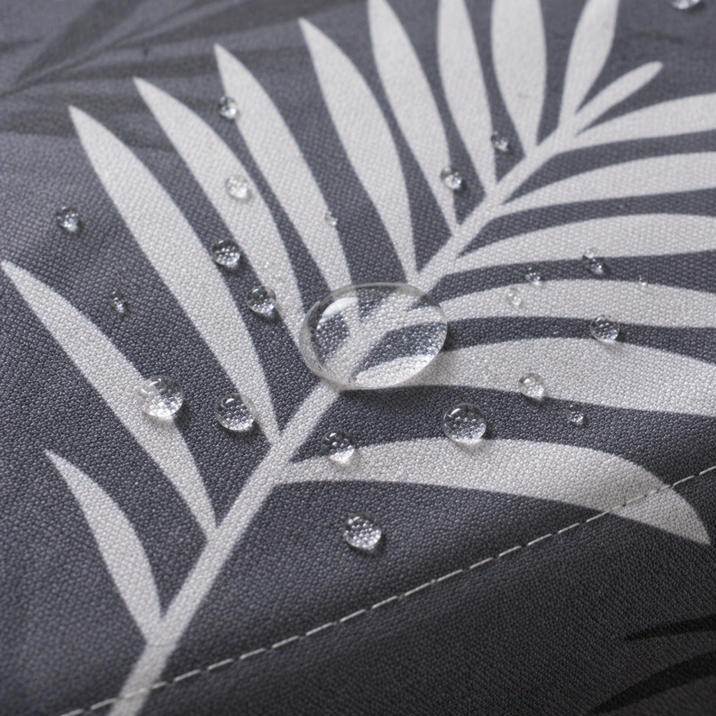 Charcol Fern Round Table & Chair Cover – Stretchable, Dustproof & Machine Washable