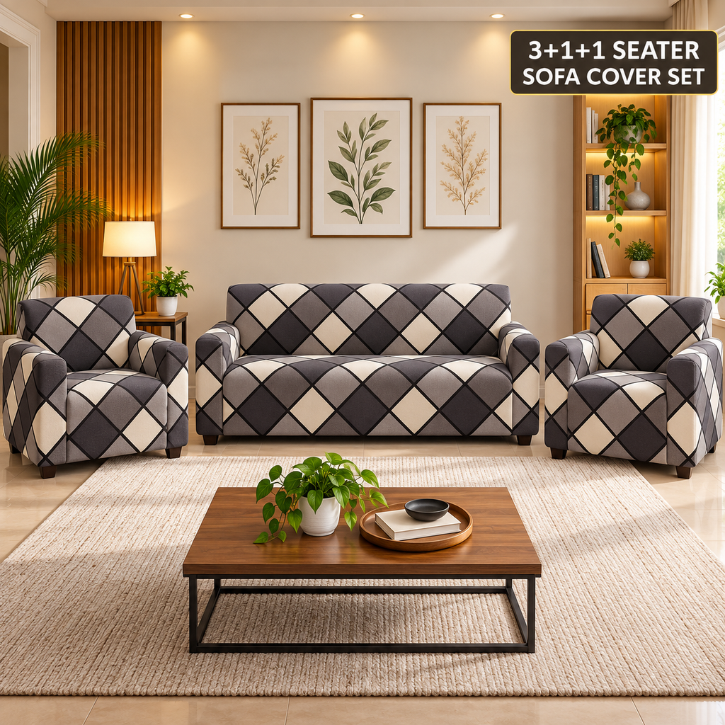 Monarch Diamond - Luxury Quality Strechable & Dust-proof Sofa Cover