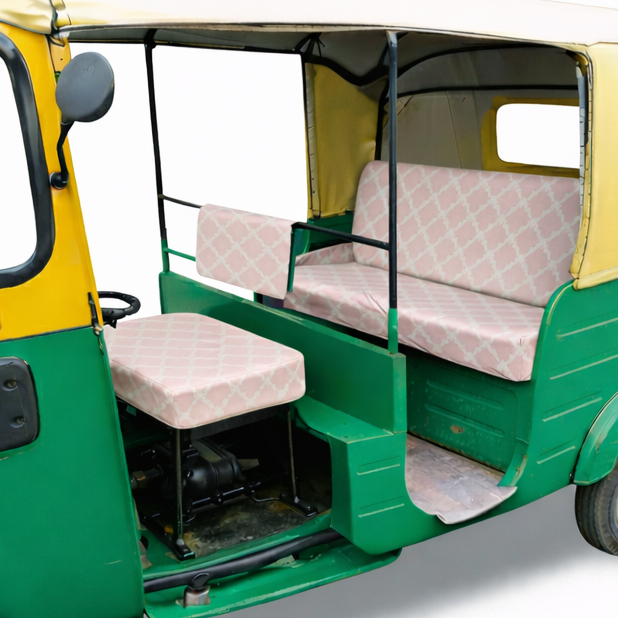 Auto Rickshaw Seat Cover - Stretchable, Dust-Proof, Machine Washable & High Quality