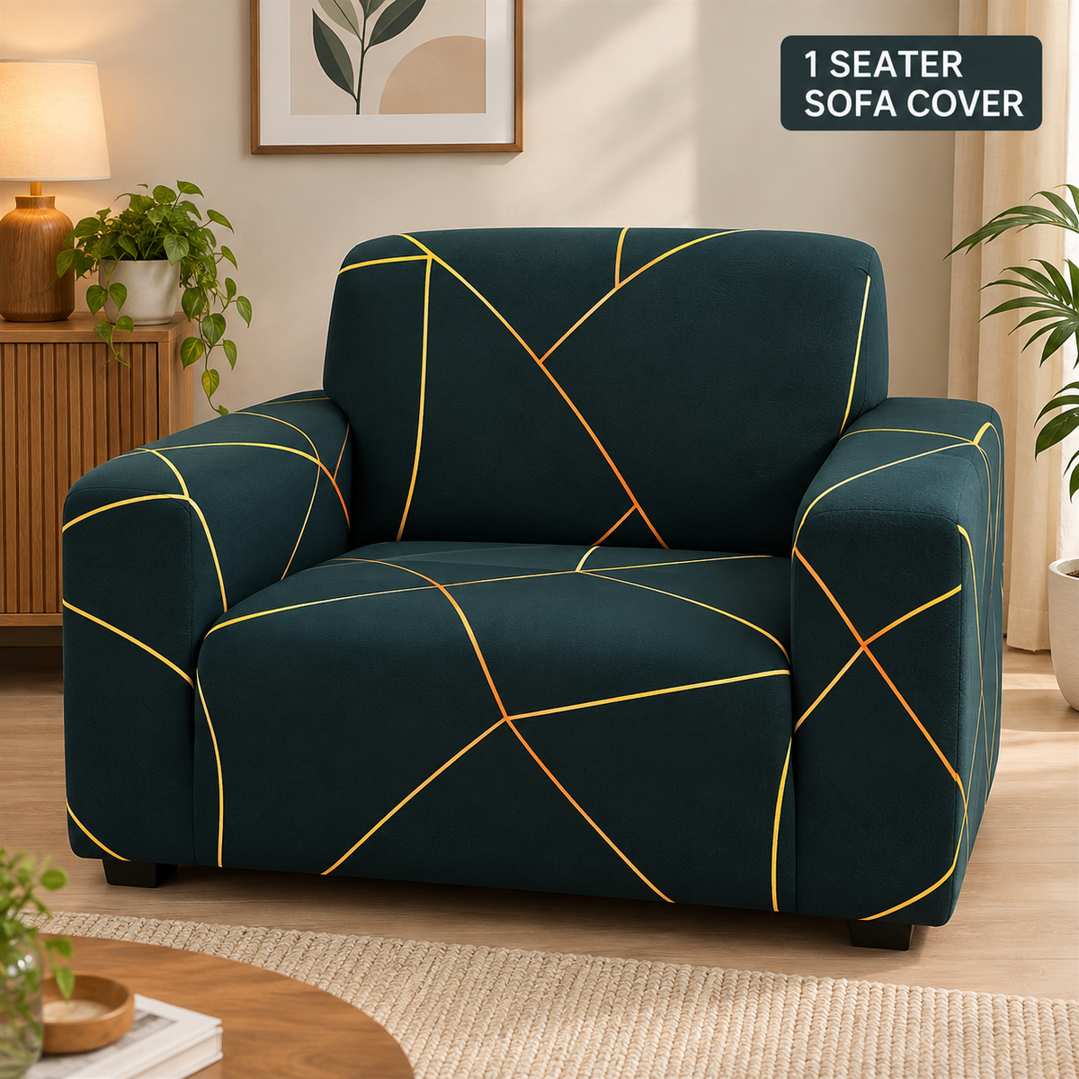 Prism Gold - Luxury Quality Strechable & Dust-proof Sofa Cover