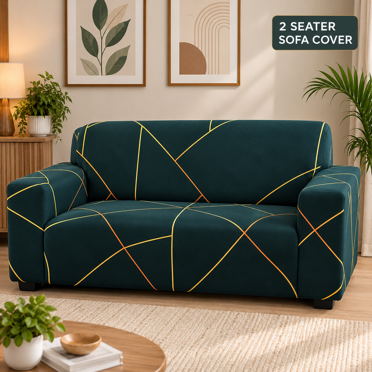 Prism Gold - Luxury Quality Strechable & Dust-proof Sofa Cover