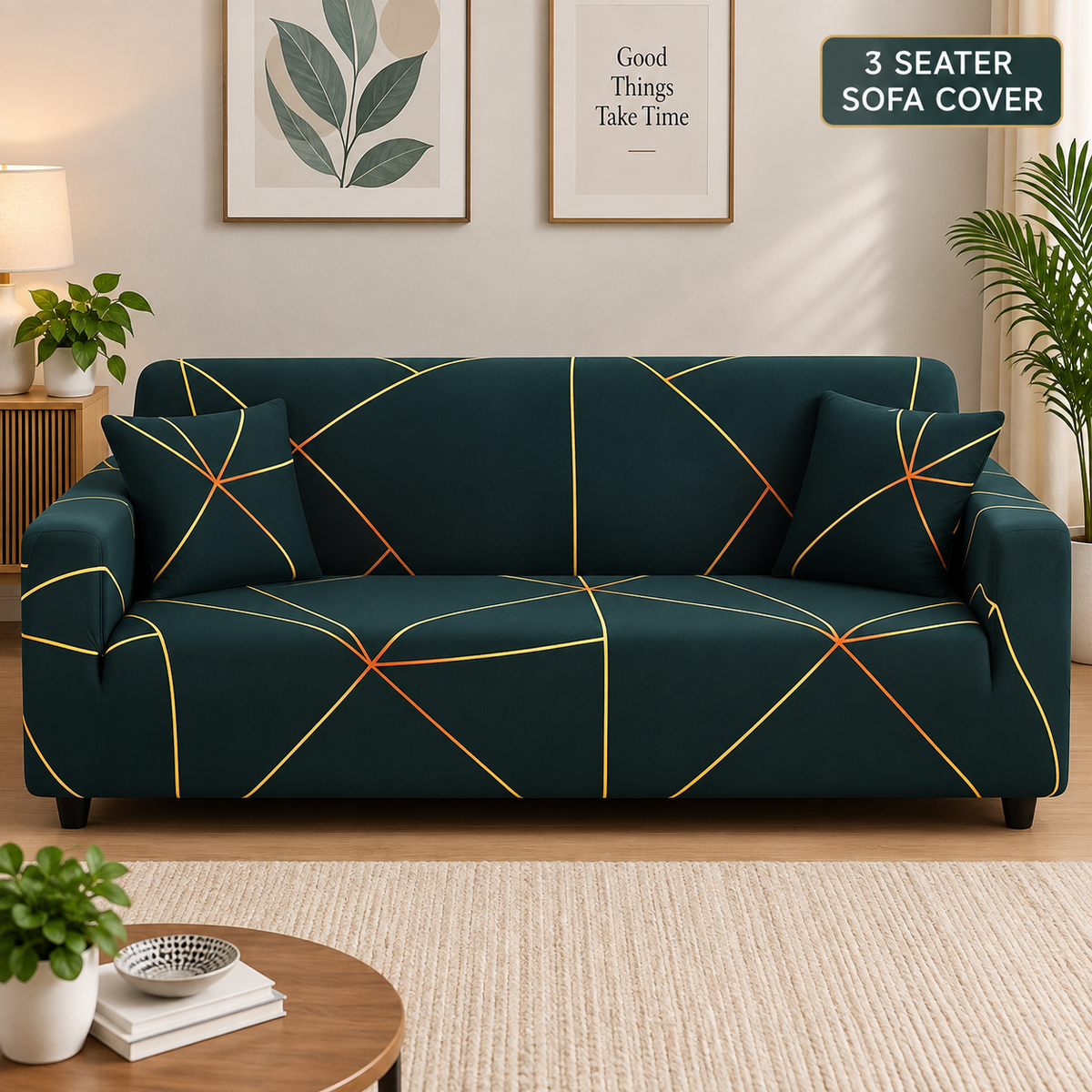 Prism Gold - Luxury Quality Strechable & Dust-proof Sofa Cover
