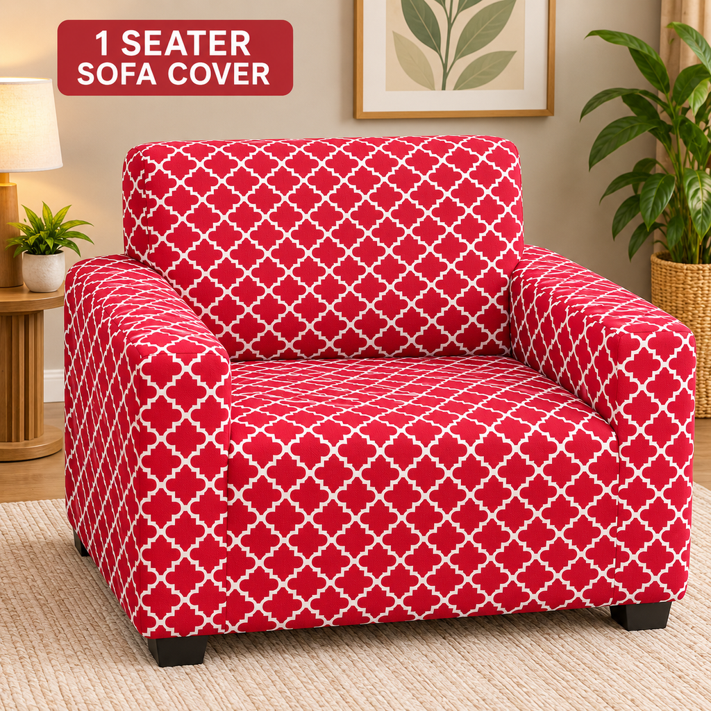 Red Diamond - Luxury Quality Strechable & Dust-proof Sofa Cover
