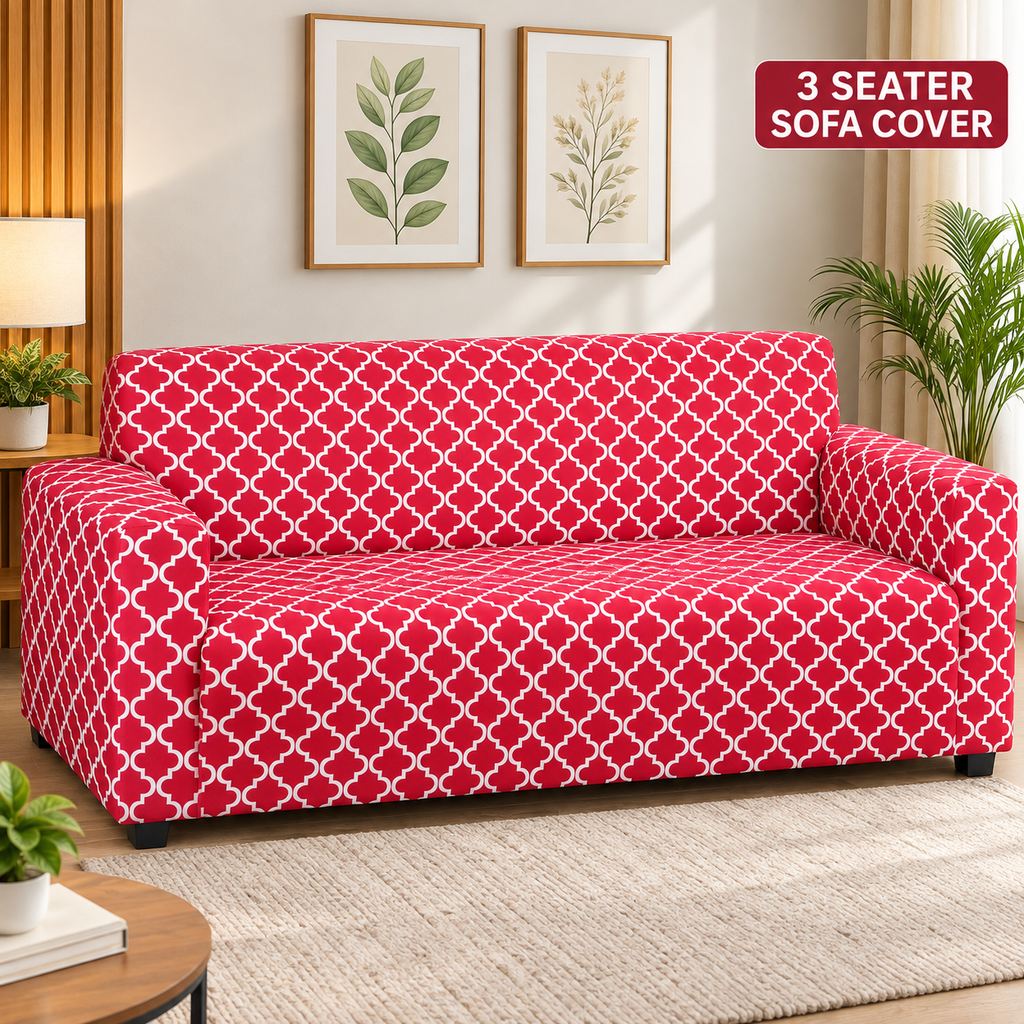 Red Diamond - Luxury Quality Strechable & Dust-proof Sofa Cover