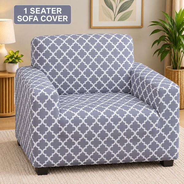 Grey Diamond - Luxury Quality Strechable & Dust-proof Sofa Cover