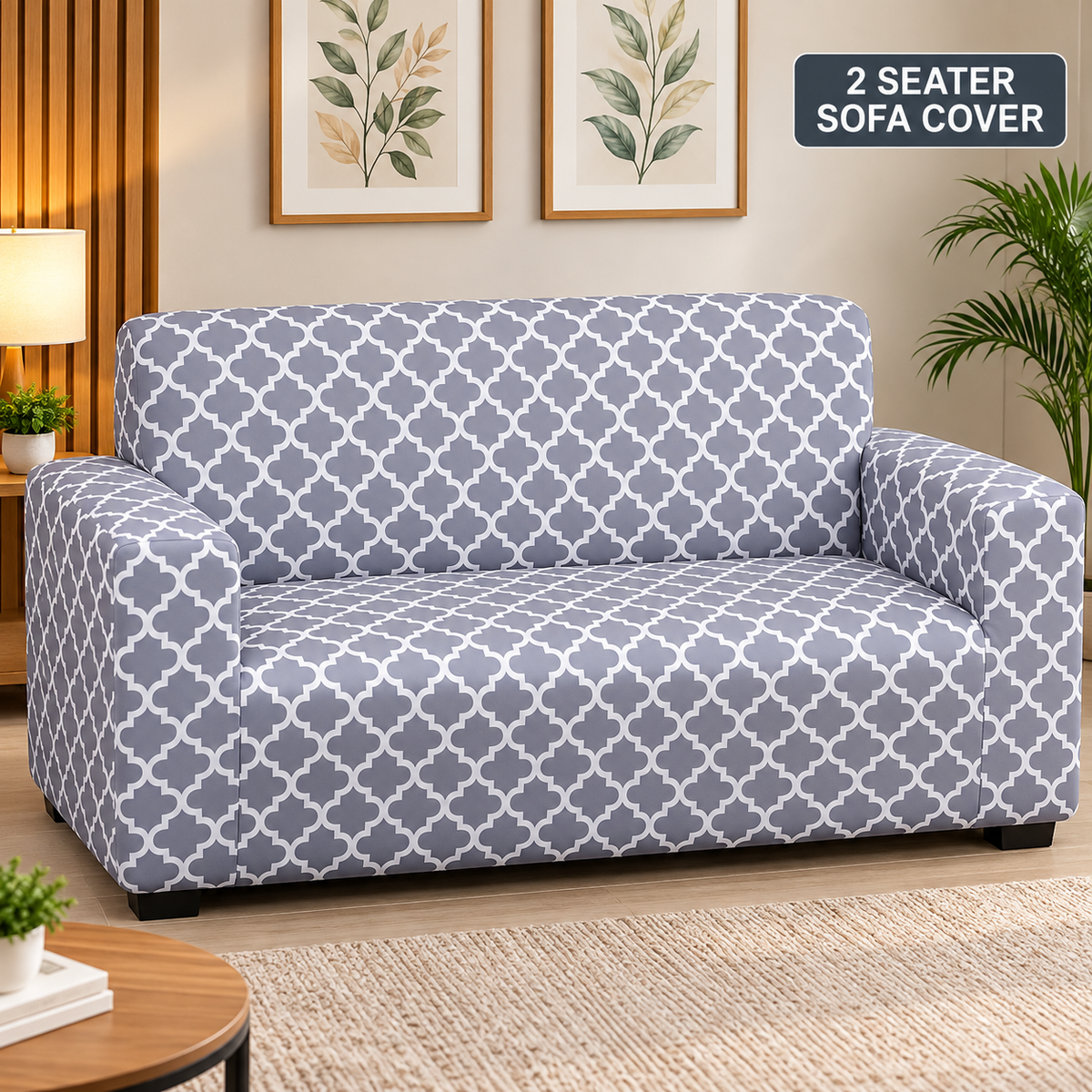Grey Diamond - Luxury Quality Strechable & Dust-proof Sofa Cover
