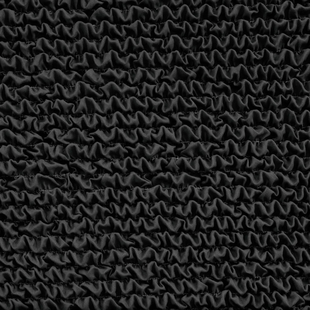 Black Solid - Corner Sofa Slipcover, Microfibra Collection