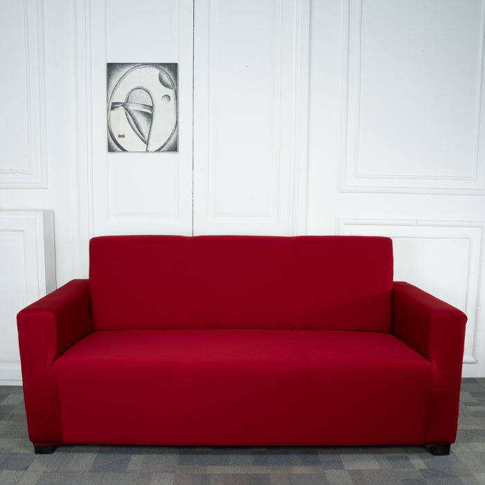 Maroon Solid - Luxury Quality Strechable & Dust-proof Sofa Cover