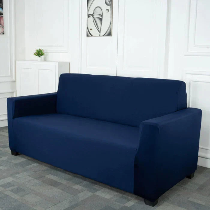 Navy Blue Solid - Luxury Quality Strechable & Dust-proof Sofa Cover