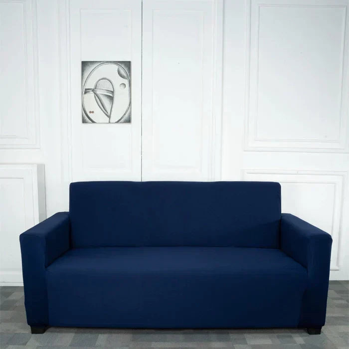 Navy Blue Solid - Luxury Quality Strechable & Dust-proof Sofa Cover