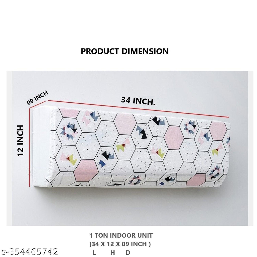 Hexagon Pattern - Dustproof & Machine Washable AC Cover