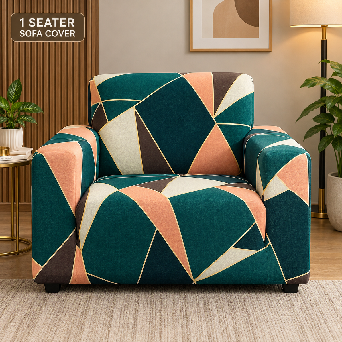 Peach Prism - Luxury Quality Strechable & Dust-proof Sofa Cover