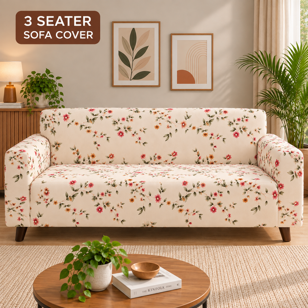 Cream Dream - Luxury Quality Strechable & Dust-proof Sofa Cover