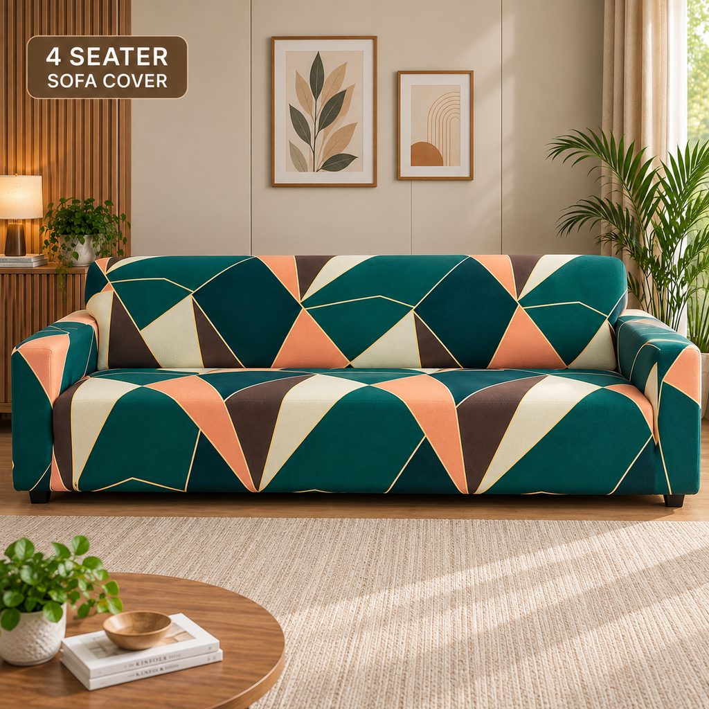 Peach Prism - Luxury Quality Strechable & Dust-proof Sofa Cover