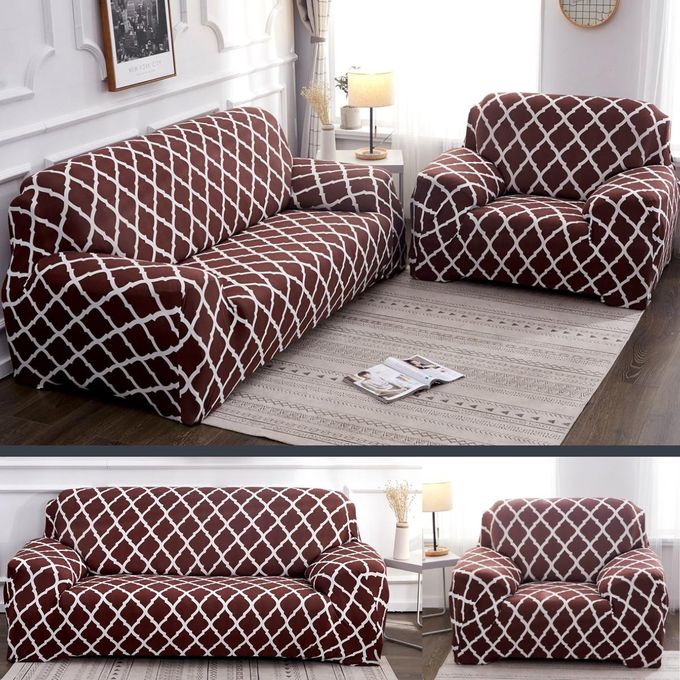 Maroon Diamond - Luxury Quality Strechable & Dust-proof Sofa Cover